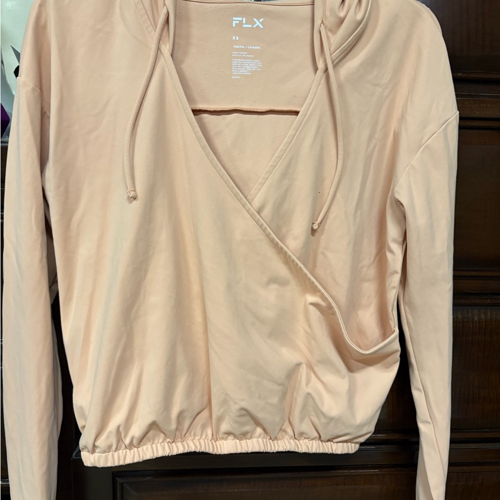 FLX Women's Blush Wrap-Front Hoodie